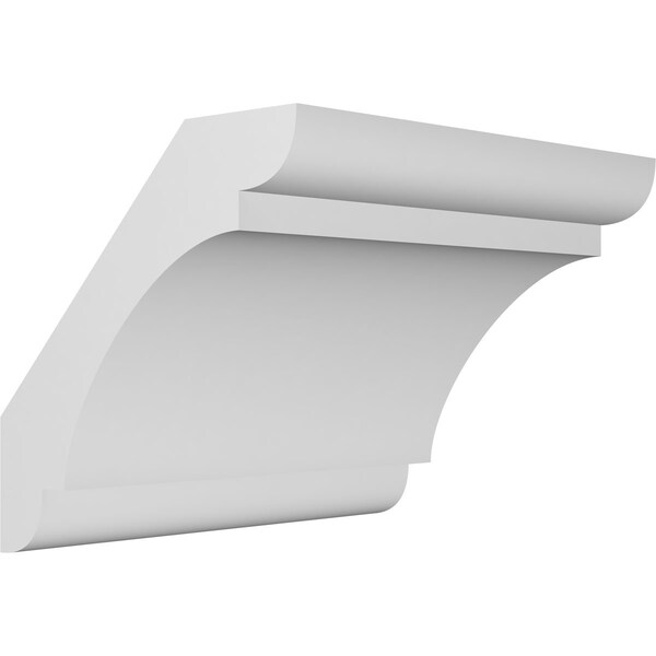 Ekena Millwork 5 1/2-in. W x 42-in. D x 42-in. H Olympic Architectural Grade PVC Knee Brace BRCP055X42X42OLY - main